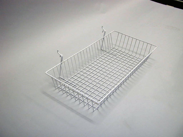 Basket White - Reeves Store Fixtures